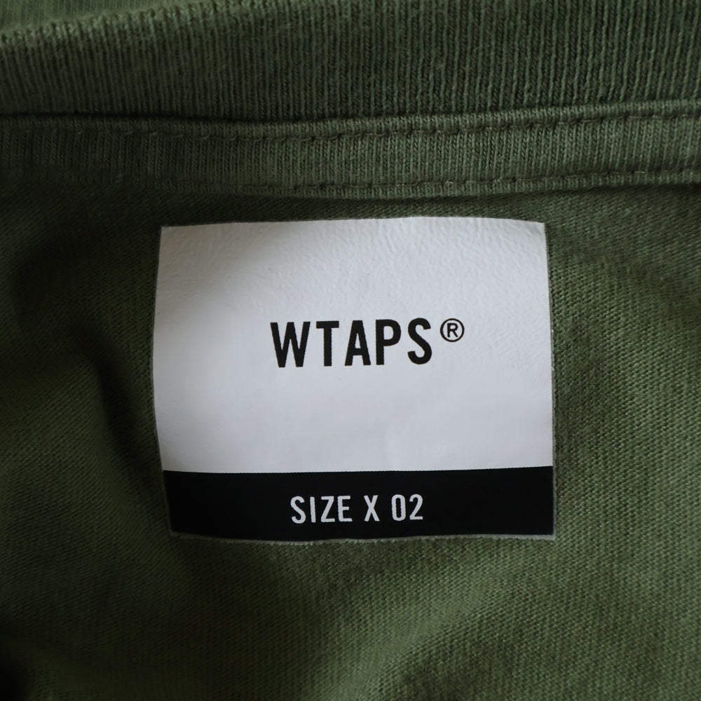 WTAPS(ダブルタップス) 21SS GPS SS TEE 211PCDT-ST05S 両面ロゴプリント 半袖Tシャツ カットソー カーキ