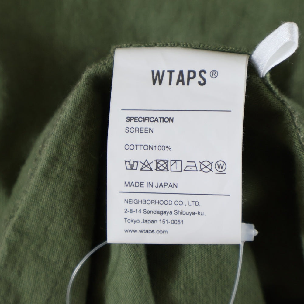 WTAPS(ダブルタップス) 21SS GPS SS TEE 211PCDT-ST05S 両面ロゴプリント 半袖Tシャツ カットソー カーキ