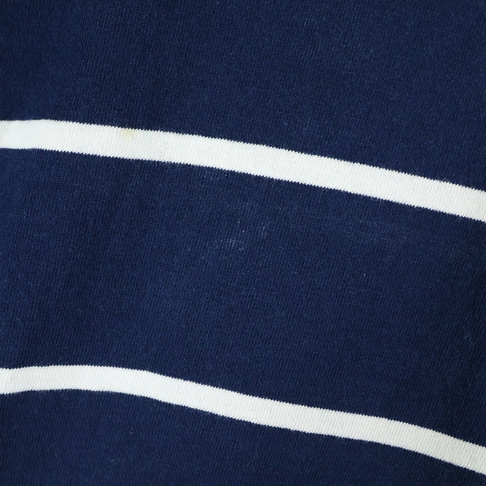 WTAPS(ダブルタップス) 14SS VASQUE L/S 141ATDT-CSM09 ボーダーデザイン クルーネック長袖Tシャツ ネイビー