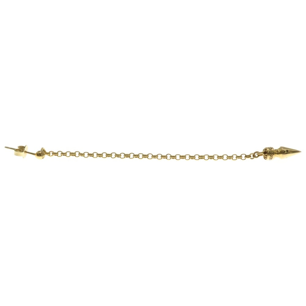 CHROME HEARTS(クロムハーツ) 22K CHAIN SPIKE DROP チェーンドロップスパイクピアス ゴールド
