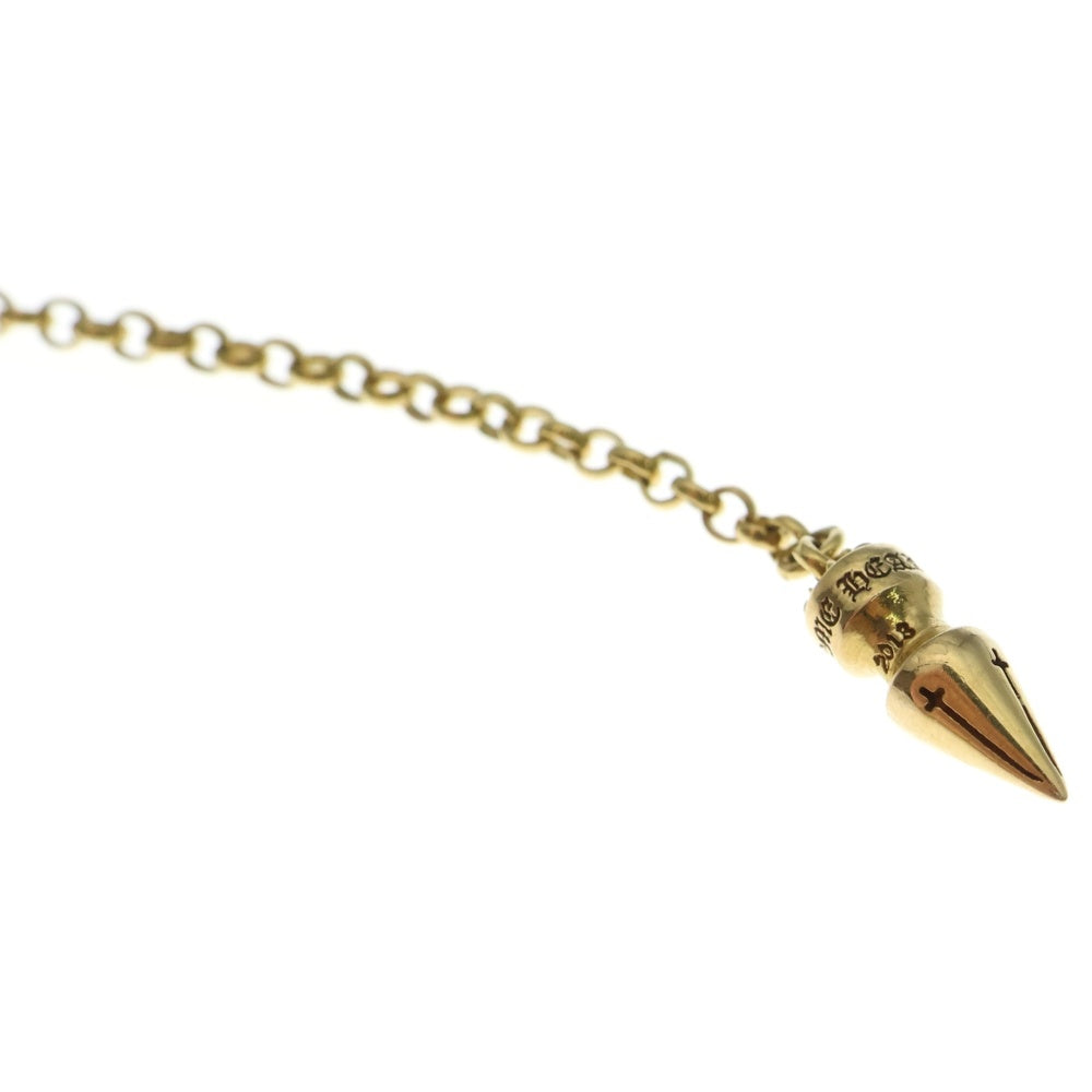 CHROME HEARTS(クロムハーツ) 22K CHAIN SPIKE DROP チェーンドロップスパイクピアス ゴールド