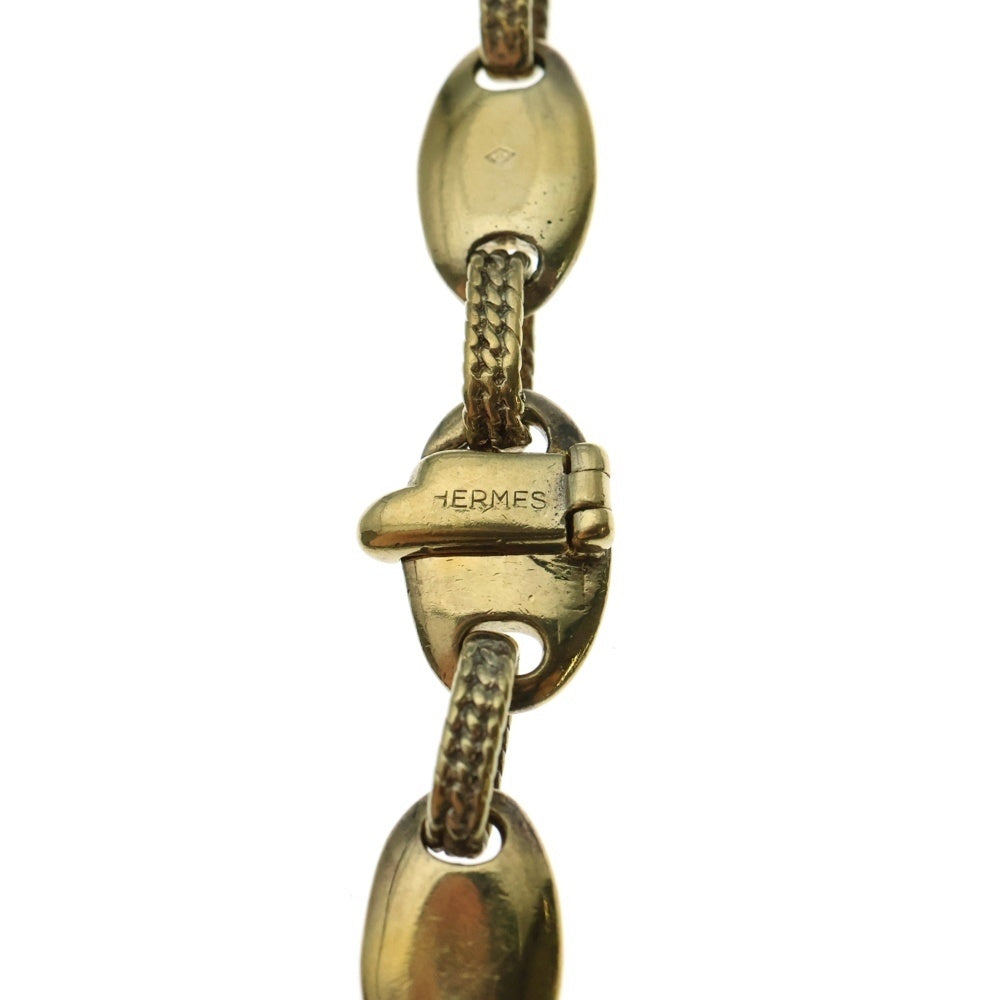 HERMES(エルメス) VINTAGE Chouroi Gold Vermeil シュロワ ゴールドヴェルメイユ ネックレス シルバー/ゴールド