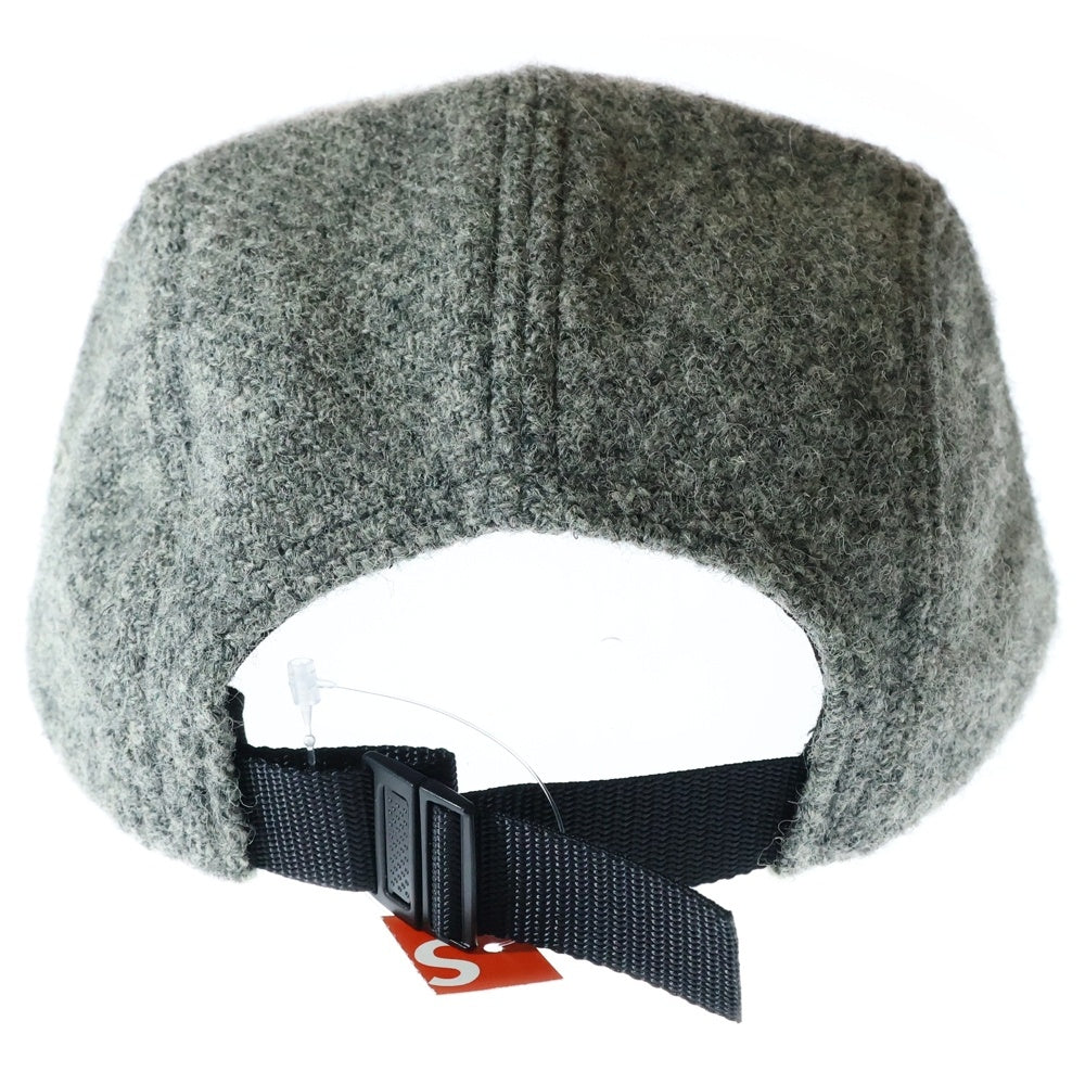 SUPREME(シュプリーム) 12AW Harris Tweed Camp Cap ハリスツイード ボックスロゴキャンプキャップ 帽子 グレー