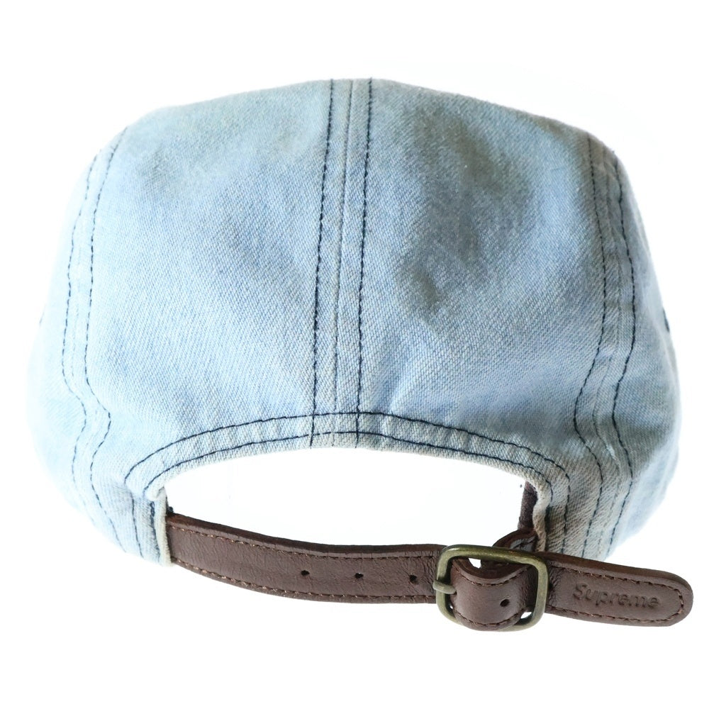 SUPREME(シュプリーム) 17SS Washed Chino Twill Camp Cap Denim ボックスロゴ ウォッシュドチノツイルキャンプキャップ デニム 帽子 ブルー