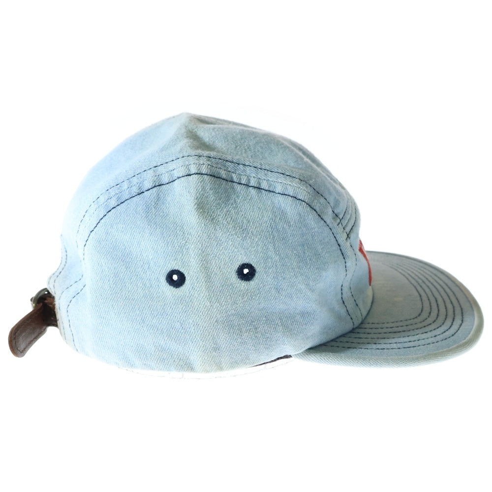 SUPREME(シュプリーム) 17SS Washed Chino Twill Camp Cap Denim ボックスロゴ ウォッシュドチノツイルキャンプキャップ デニム 帽子 ブルー