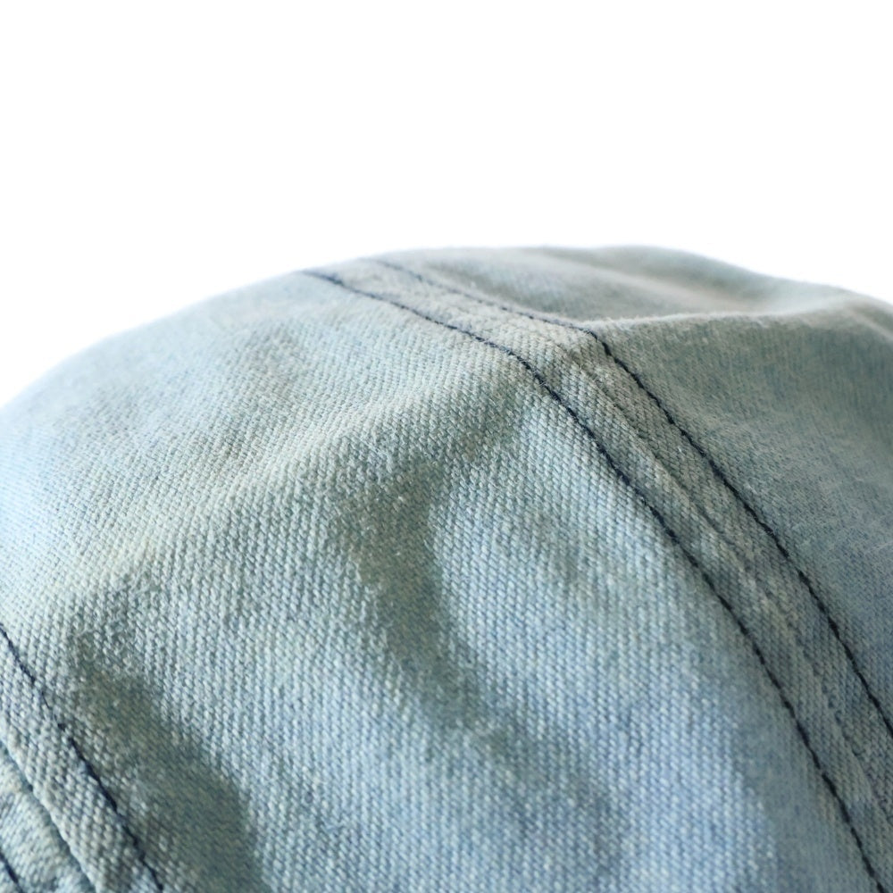 SUPREME(シュプリーム) 17SS Washed Chino Twill Camp Cap Denim ボックスロゴ ウォッシュドチノツイルキャンプキャップ デニム 帽子 ブルー