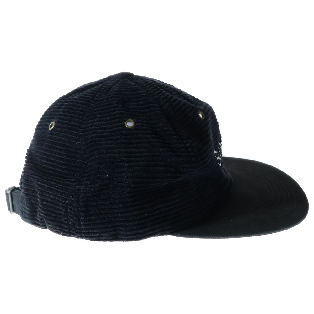 SUPREME(シュプリーム) 15AW Cord Classic Logo 6-Panel Cap コードクラシックロゴ 6パネルキャップ 帽子 ブラック
