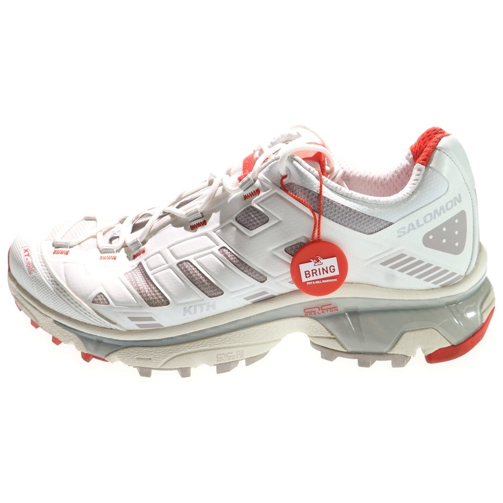 SALOMON(サロモン) ×KITH XT-4K 477718 キス ローカットスニーカー ホワイト/レッド US9/27.0cm