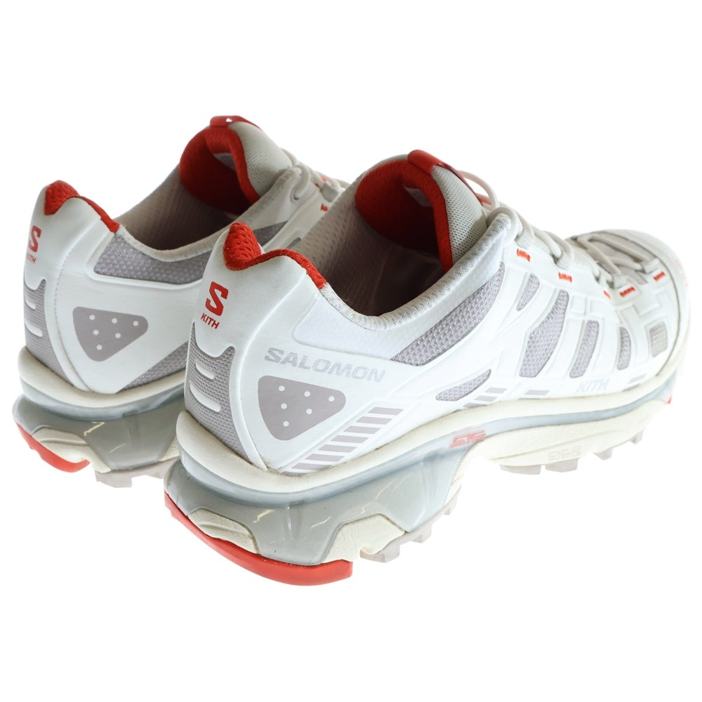 SALOMON(サロモン) ×KITH XT-4K 477718 キス ローカットスニーカー ホワイト/レッド US9/27.0cm