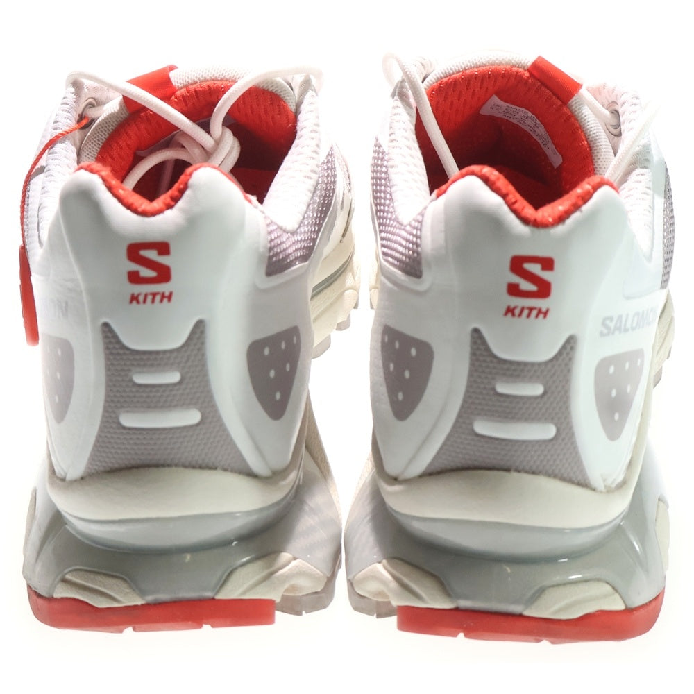 SALOMON(サロモン) ×KITH XT-4K 477718 キス ローカットスニーカー ホワイト/レッド US9/27.0cm