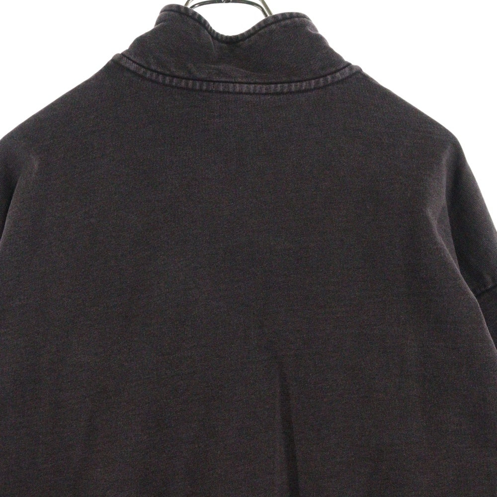 KITH(キス) 24AW NELSON QUARTER ZIP ウォッシュドハーフジップスウェット ブラウン