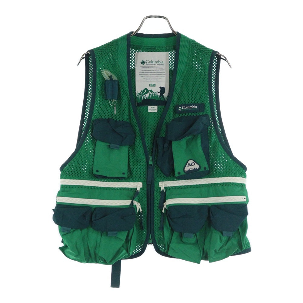 KITH(キス) 24SS×Columbia Utility Vest コロンビア ユーティリティーベスト グリーン