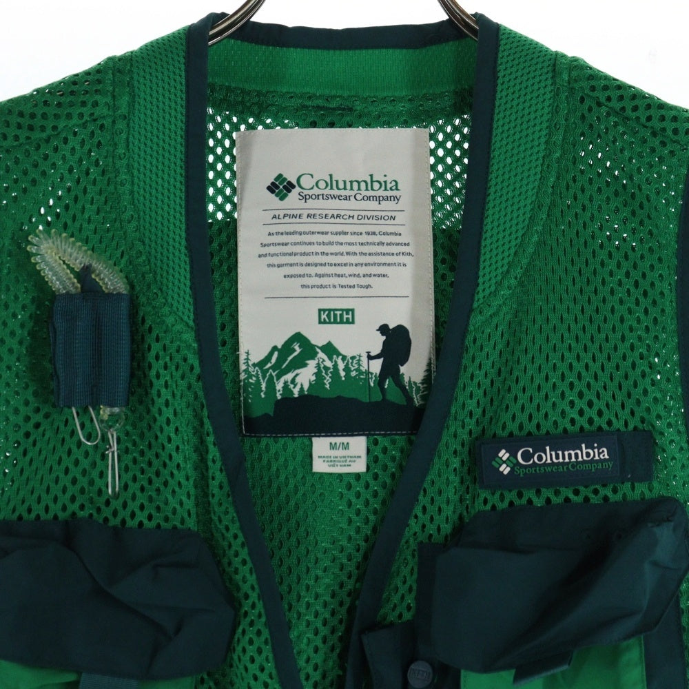 KITH(キス) 24SS×Columbia Utility Vest コロンビア ユーティリティーベスト グリーン
