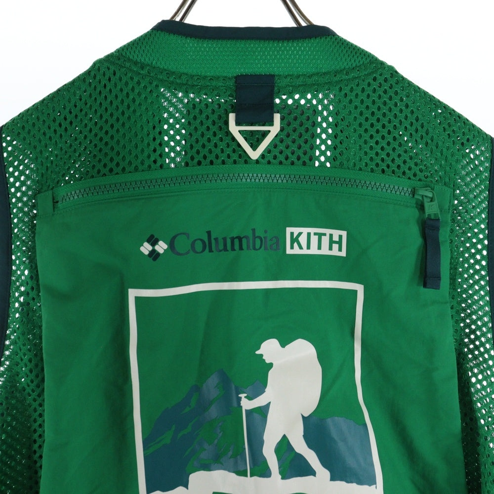 KITH(キス) 24SS×Columbia Utility Vest コロンビア ユーティリティーベスト グリーン