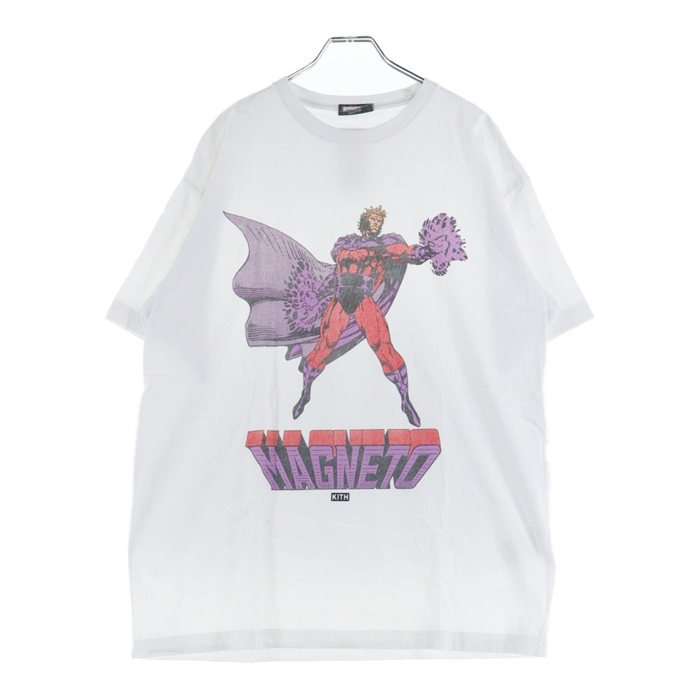 KITH(キス) 24SS Marvel Magneto Vintage Tee マーベル マグニートー ヴィンテージプリント半袖Tシャツ ホワイト