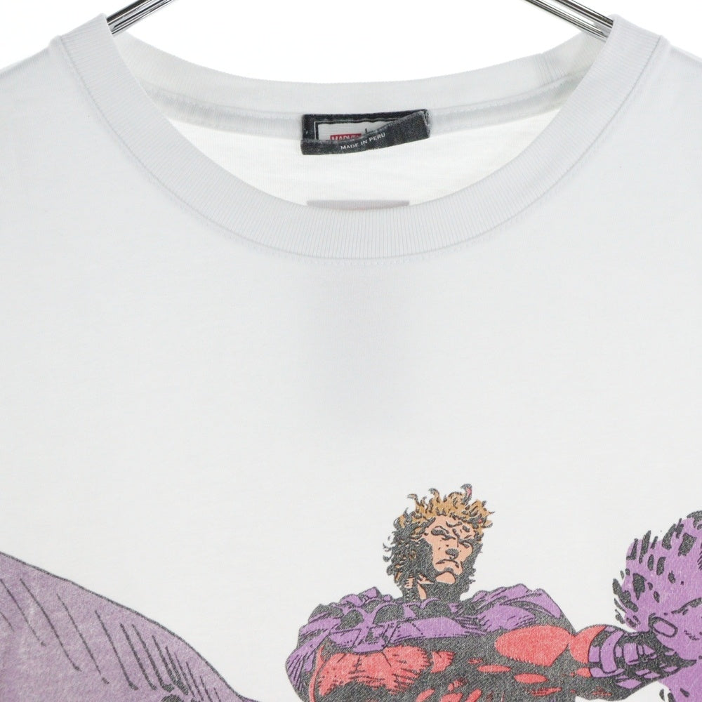 KITH(キス) 24SS Marvel Magneto Vintage Tee マーベル マグニートー ヴィンテージプリント半袖Tシャツ ホワイト
