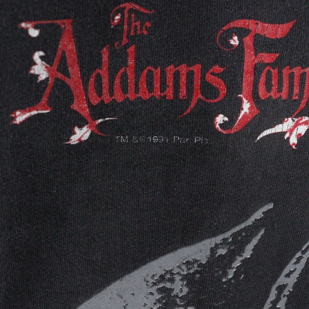 VINTAGE(ヴィンテージ) 90s VINTAGE THE Addams Family Fester アダムスファミリー プリント半袖Tシャツ カットソー ブラック