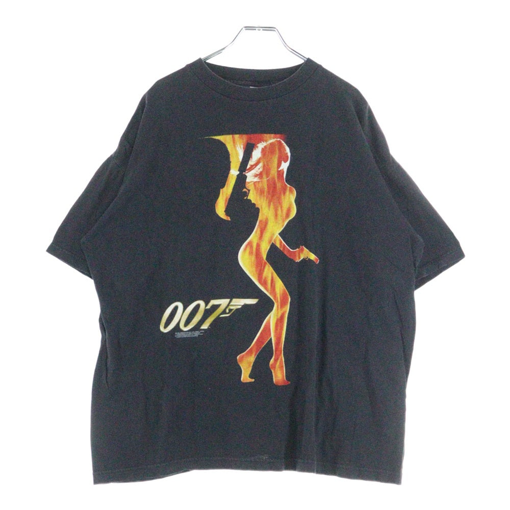 VINTAGE(ヴィンテージ) 90s VINTAGE James Bond 007 The World Is Not Enough ジェームズボンド ムービープリント半袖Tシャツ ブラック