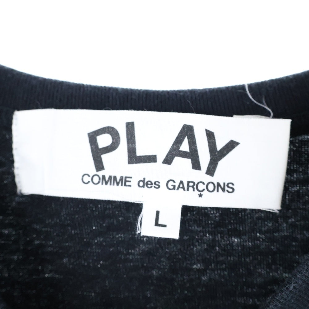 PLAY COMME des GARCONS(プレイコムデギャルソン) ハートロゴ 半袖Tシャツ カットソー AZ-T064 ブラック