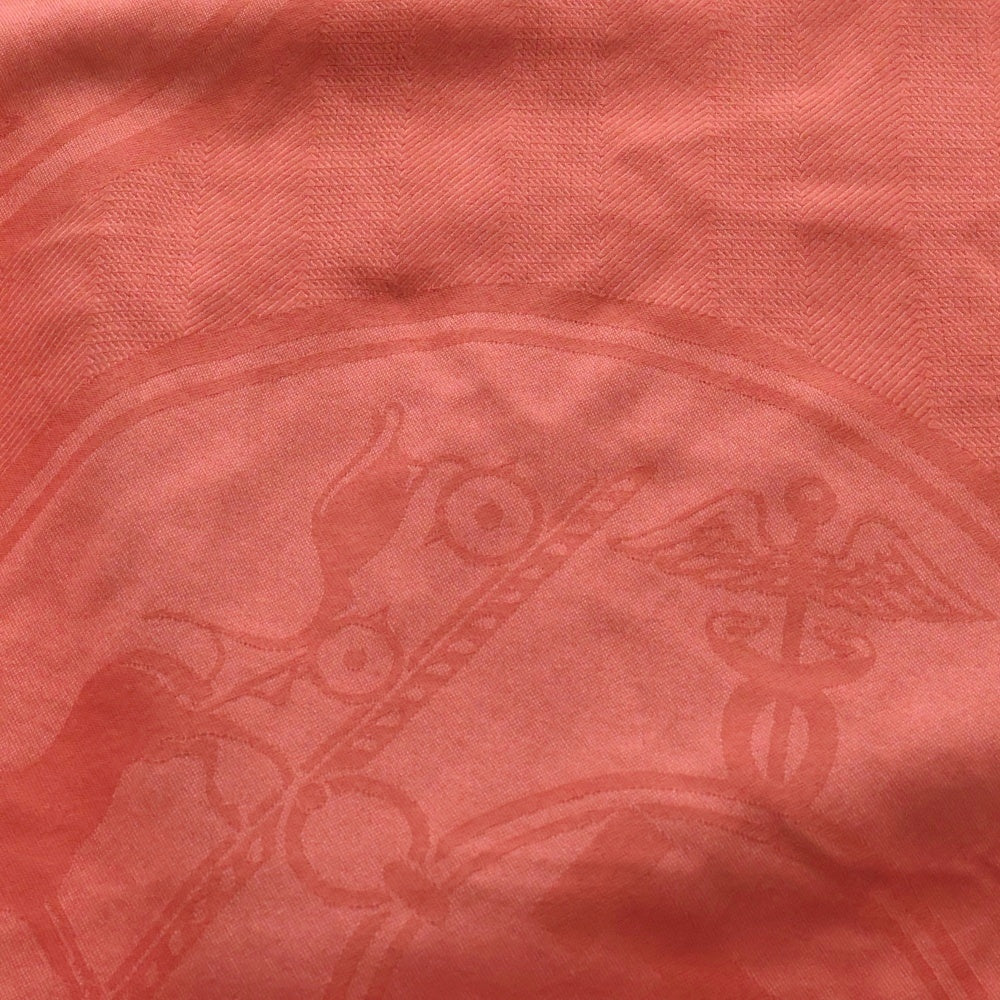 HERMES(エルメス) NEW LIBRIS ニューリブリス Hロゴ カシミヤ×シルク 大判スカーフ ストール ピンク