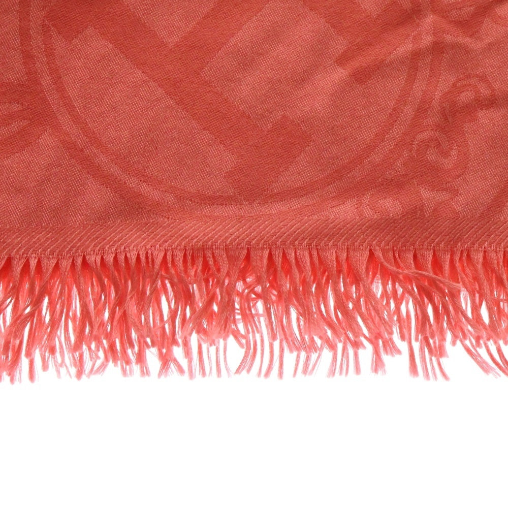 HERMES(エルメス) NEW LIBRIS ニューリブリス Hロゴ カシミヤ×シルク 大判スカーフ ストール ピンク