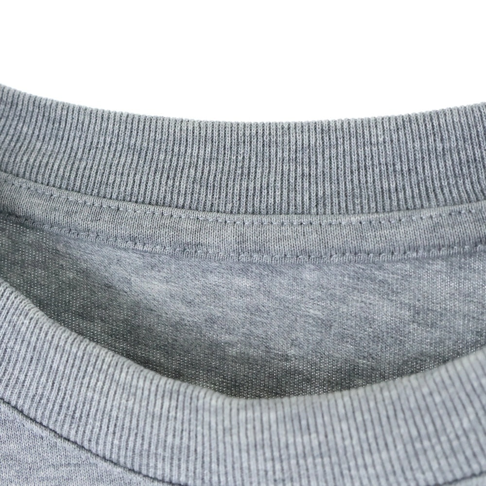 MAISON KITSUNE(メゾンキツネ) BILL REBHOLZ HANDWRITING EASY TEE JM00152KJ0035 フロントロゴ キツネプリント 半袖Tシャツ カットソー グレー
