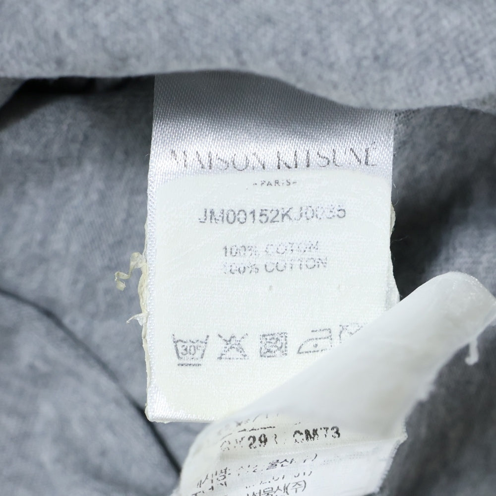 MAISON KITSUNE(メゾンキツネ) BILL REBHOLZ HANDWRITING EASY TEE JM00152KJ0035 フロントロゴ キツネプリント 半袖Tシャツ カットソー グレー
