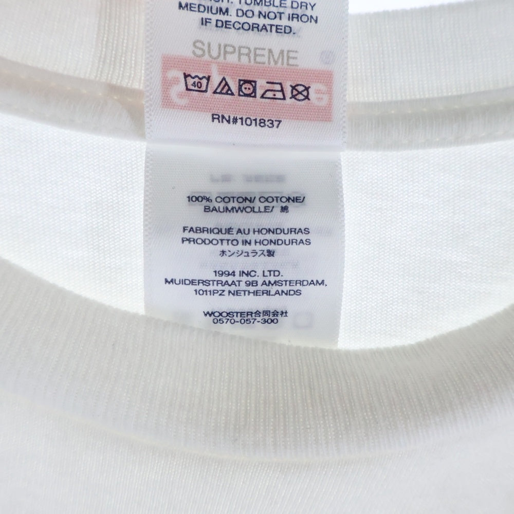 SUPREME(シュプリーム) 25SS Pancakes Tee フロント パンケーキ プリント 半袖Tシャツ カットソー ホワイト