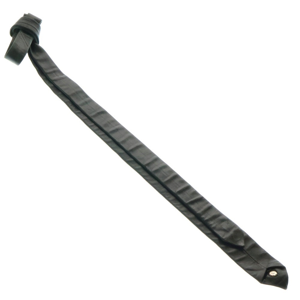 CHROME HEARTS(クロムハーツ) TIE NEK SKNNY LTHR CHプラスモチーフ レザーネクタイ ブラック