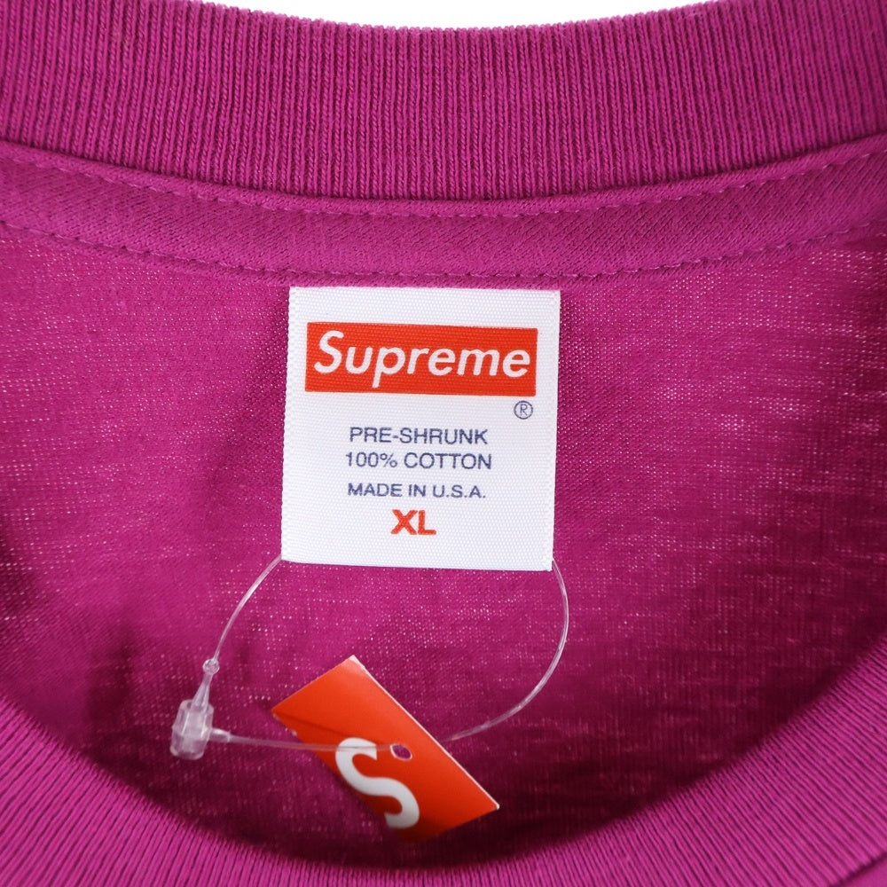 SUPREME(シュプリーム) 20SS Paint Logo Tee ペイント ロゴ 半袖Tシャツ カットソー パープル