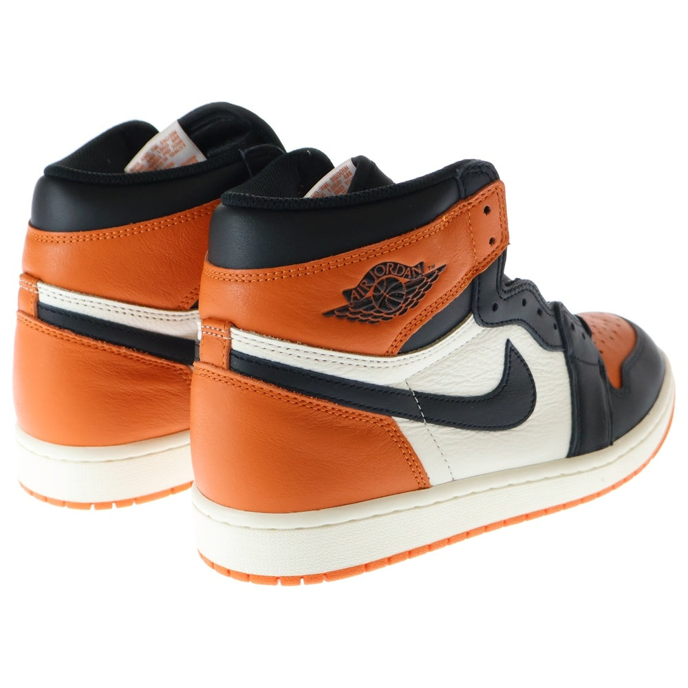 NIKE(ナイキ) AIR JORDAN 1 RETRO HIGH OG Shattered Backboard エアジョーダン1 レトロ シャッタードバックボード ハイカットスニーカー US9.5/27.5cm DZ5485-008