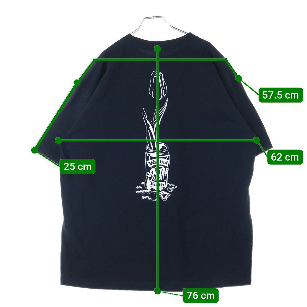 VERDY(ベルディ) ×CENTRAL CEE SYNA WORLD Wasted Youth Tee セントラルシー シナワールド 半袖Tシャツ カットソー ブラック