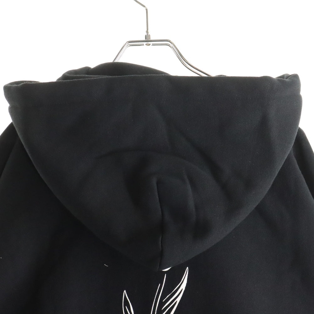 VERDY(ベルディ) ×CENTRAL CEE SYNA WORLD Wasted Youth Zip-up Hoodie セントラルシー シナワールド ジップアップ パーカー スウェット ブラック