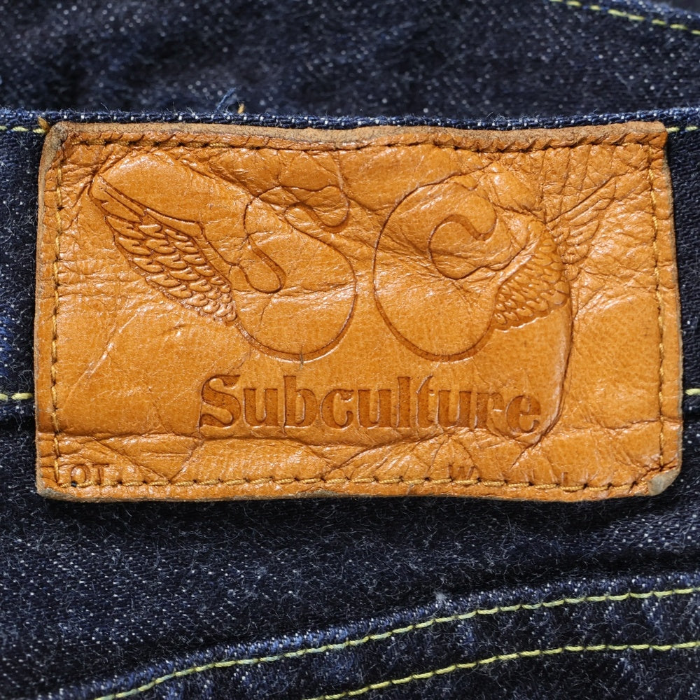 SUBCULTURE(サブカルチャー) DENIM PANTS S01XX SCPT-CL03 ボタンフライ デニム パンツ インディゴ