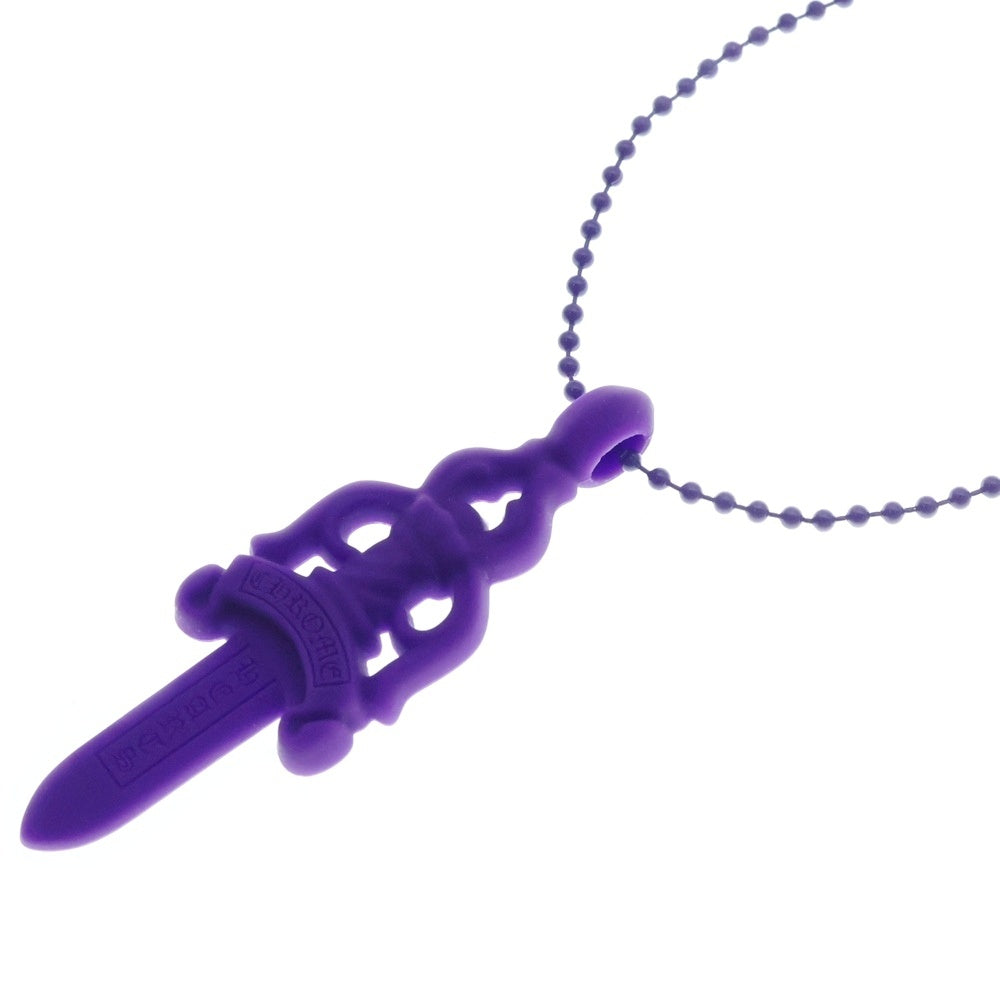 CHROME HEARTS(クロムハーツ) RUBBER LARGE DAGGER ラバーラージダガーラバーネックレス パープル