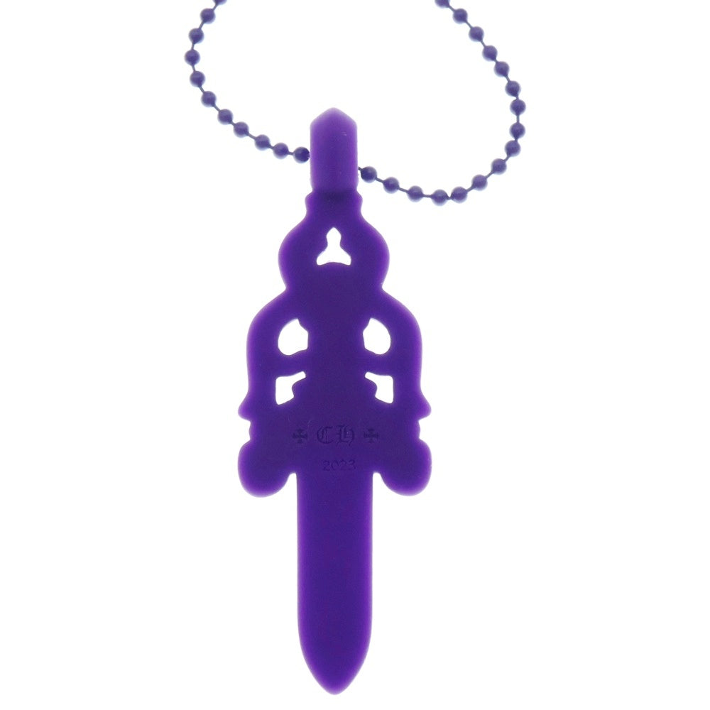 CHROME HEARTS(クロムハーツ) RUBBER LARGE DAGGER ラバーラージダガーラバーネックレス パープル
