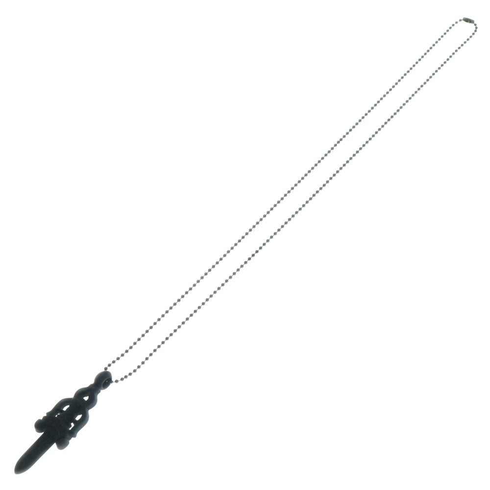 CHROME HEARTS(クロムハーツ) RUBBER LARGE DAGGER ラバーラージダガーラバーネックレス ブラック