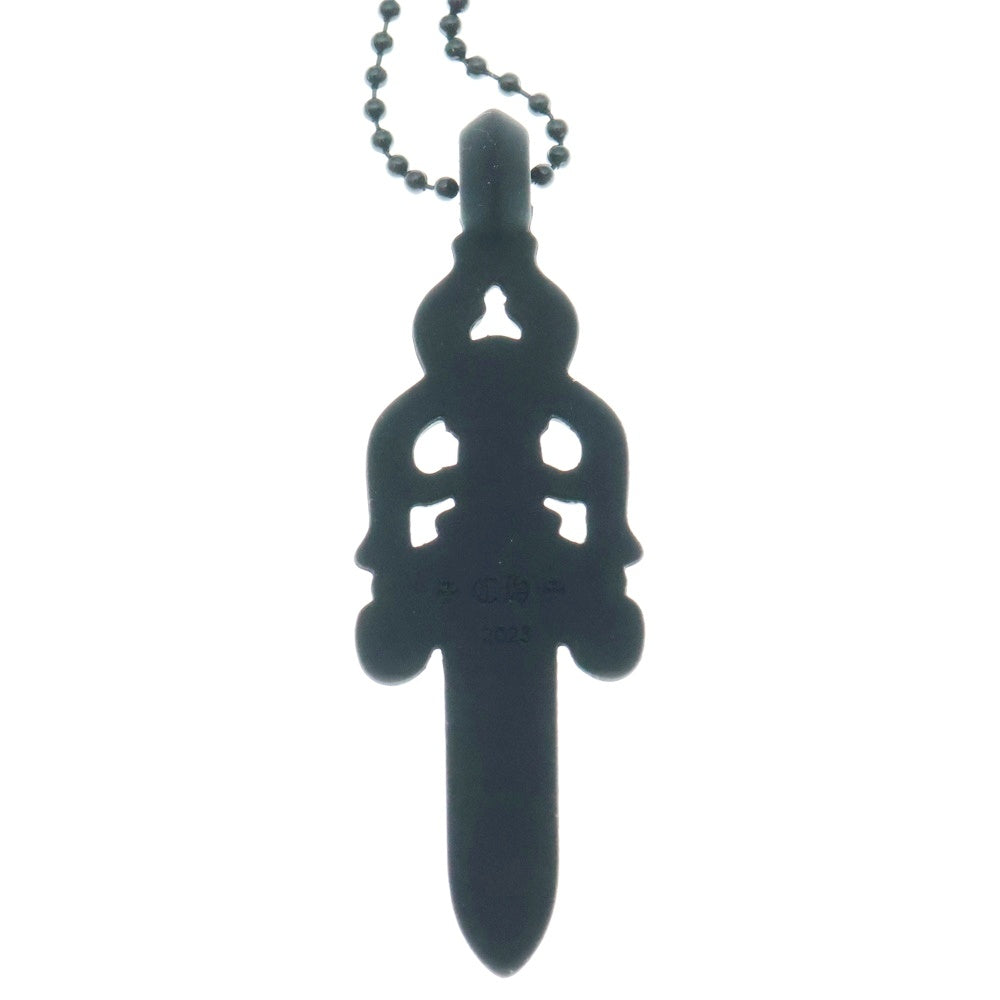 CHROME HEARTS(クロムハーツ) RUBBER LARGE DAGGER ラバーラージダガーラバーネックレス ブラック