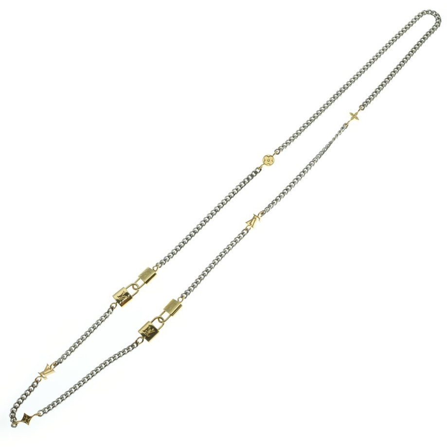 LOUIS VUITTON(ルイヴィトン) 21SS キーロック ロゴデザイン ネックレスチェーン M00347 シルバー