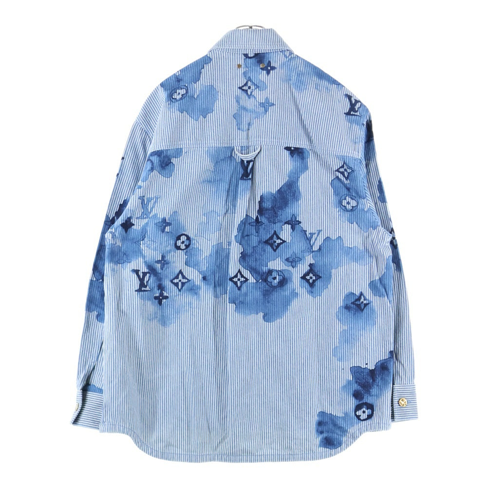 LOUIS VUITTON(ルイヴィトン) 21SS ストライプモノグラムワーク デニムジャケット RM211V BX7 HLS05W インディゴ