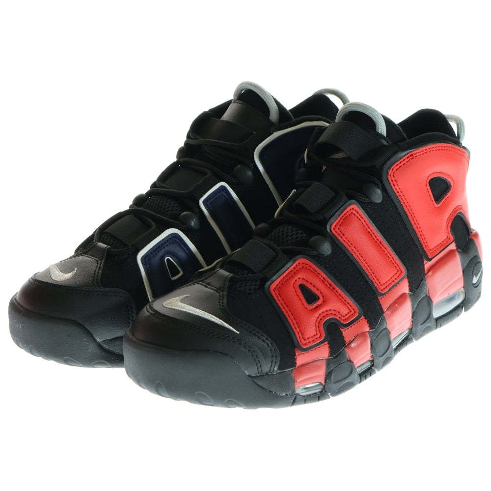 NIKE(ナイキ) AIR MORE UPTEMPO 96 DJ4400-001 エアモアアップテンポ ハイカットスニーカー ブラック/レッド/ネイビー US9.5/27.5cm