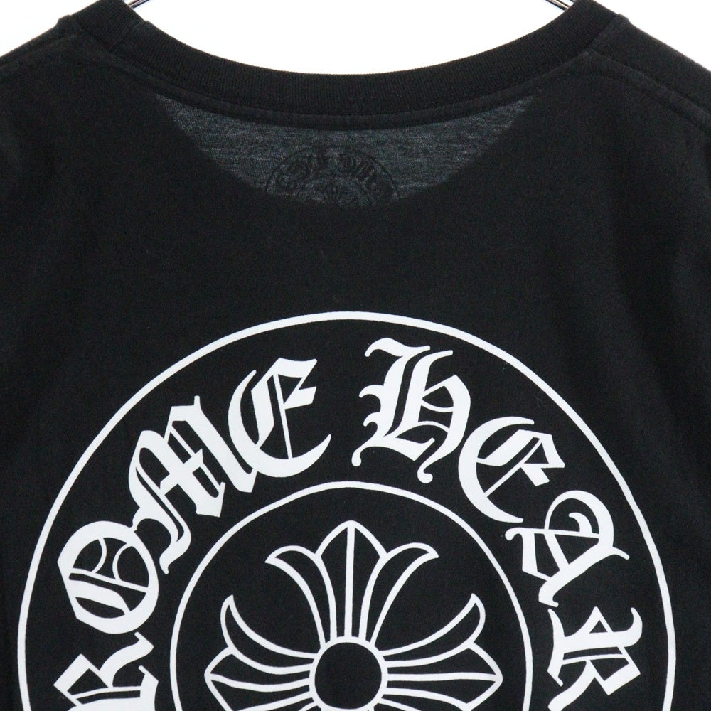 CHROME HEARTS(クロムハーツ) Horseshoe Tee ホースシューロゴ クルーネック半袖Tシャツカットソー ブラック