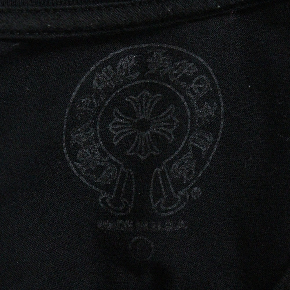 CHROME HEARTS(クロムハーツ) Horseshoe Tee ホースシューロゴ クルーネック半袖Tシャツカットソー ブラック