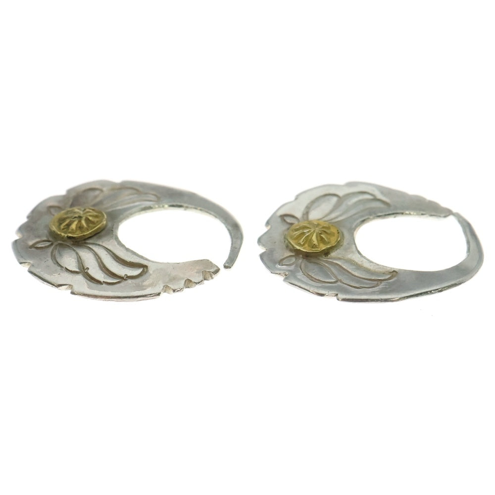 THE BINGO BROTHERS(ザ ビンゴブラザーズ) 24K 太陽モチーフ コンビピアス シルバー/ゴールド