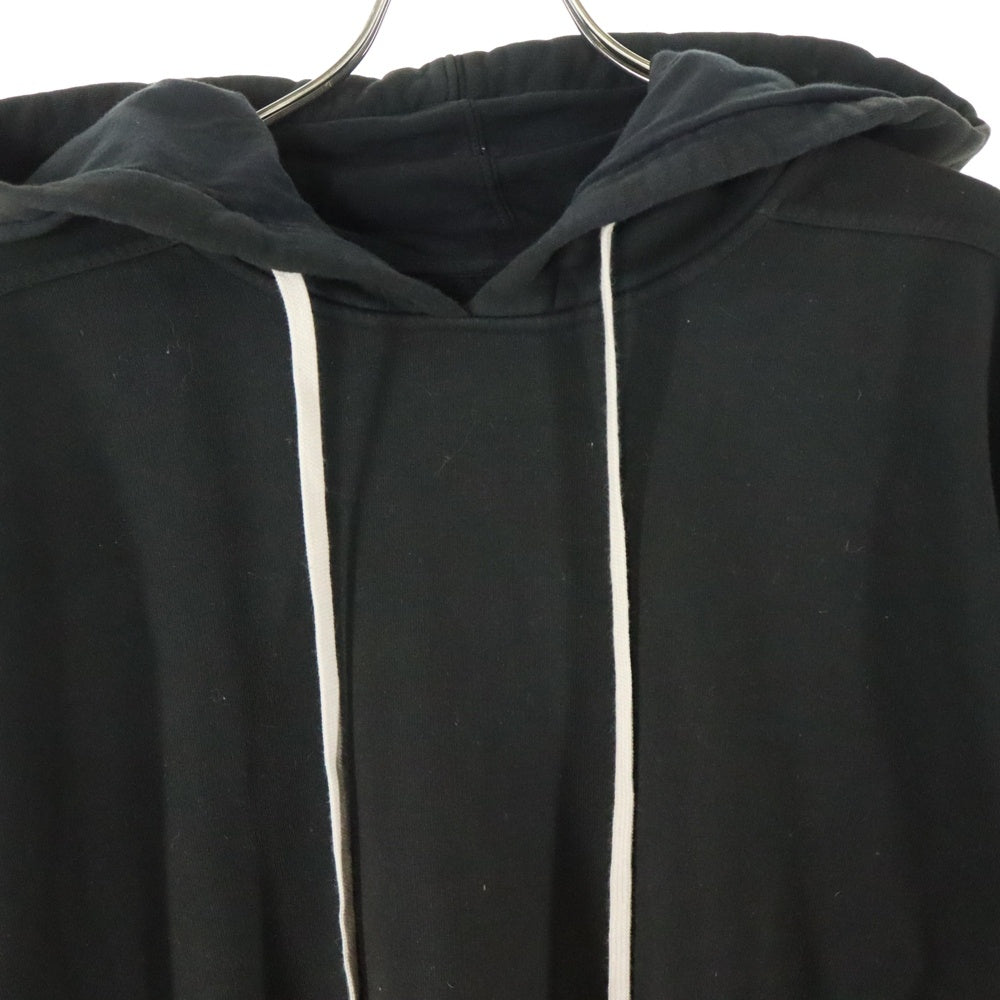 DRKSHDW(ダークシャドウ) 24AW Oversized Hoodie DU02D2282-FSUN ブリーチ加工 プルオーバーパーカー フーディー ブラック