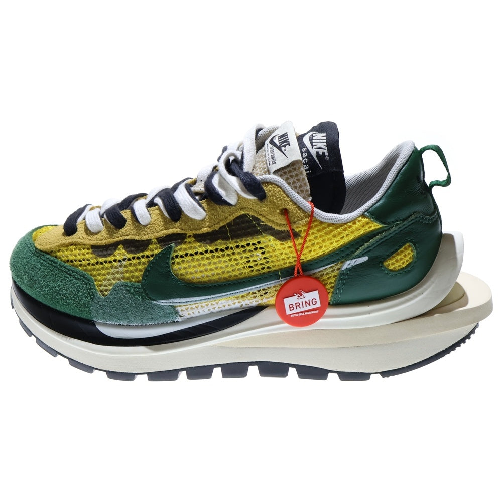 NIKE(ナイキ) ×sacai Vapor Waffle Tour CV1363-700 サカイ ヴェイパー ワッフル ローカットスニーカー グリーン/イエロー US8/26cm