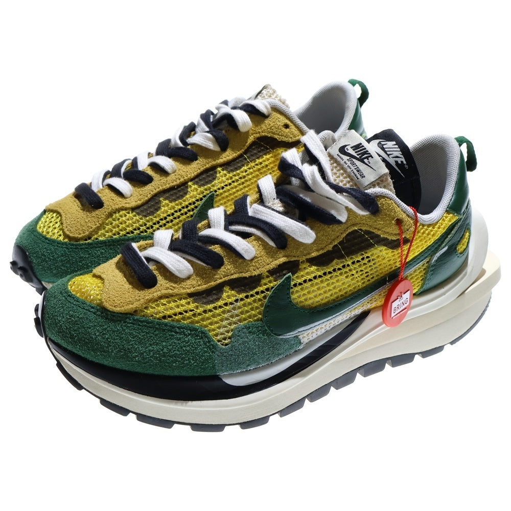 NIKE(ナイキ) ×sacai Vapor Waffle Tour CV1363-700 サカイ ヴェイパー ワッフル ローカットスニーカー グリーン/イエロー US8/26cm