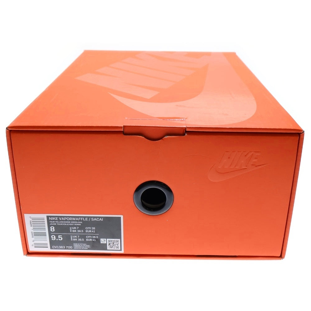 NIKE(ナイキ) ×sacai Vapor Waffle Tour CV1363-700 サカイ ヴェイパー ワッフル ローカットスニーカー グリーン/イエロー US8/26cm