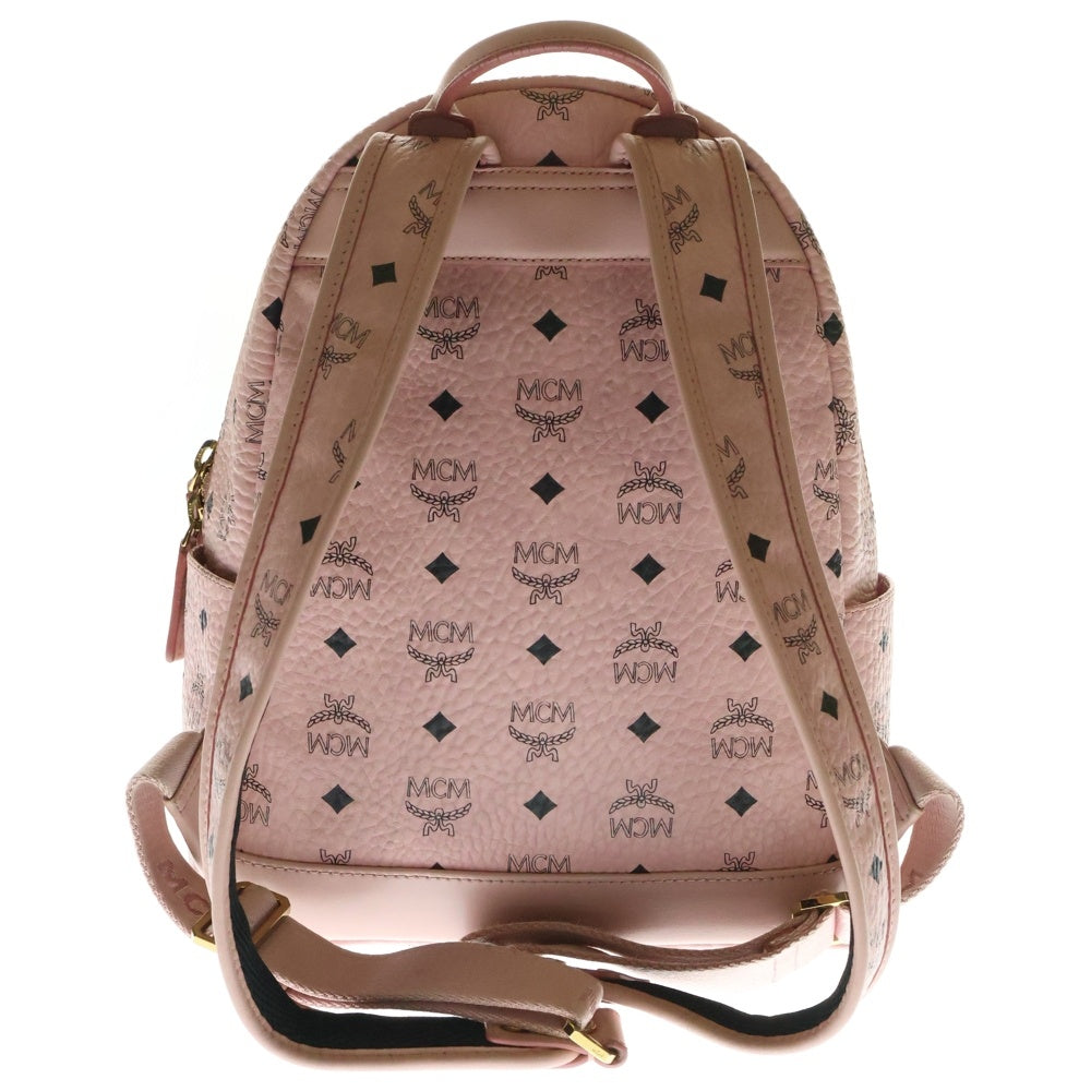 MCM(エム シー エム) ラヴィットスタッズ バッグパック ピンク