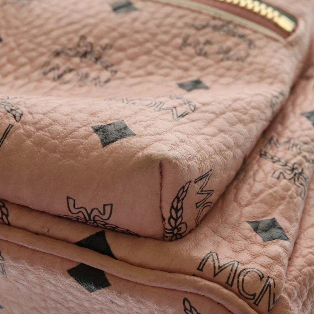 MCM(エム シー エム) ラヴィットスタッズ バッグパック ピンク